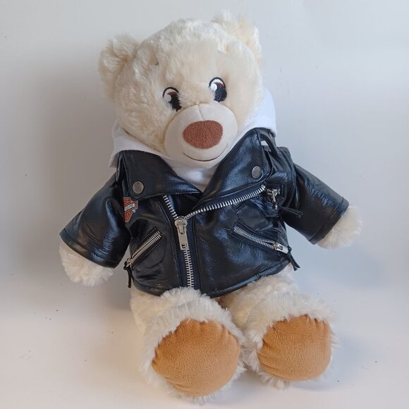 Build A Bear Workshop Harley Davidson Bear Plush Billys Place Biker - Picture 15 of 15